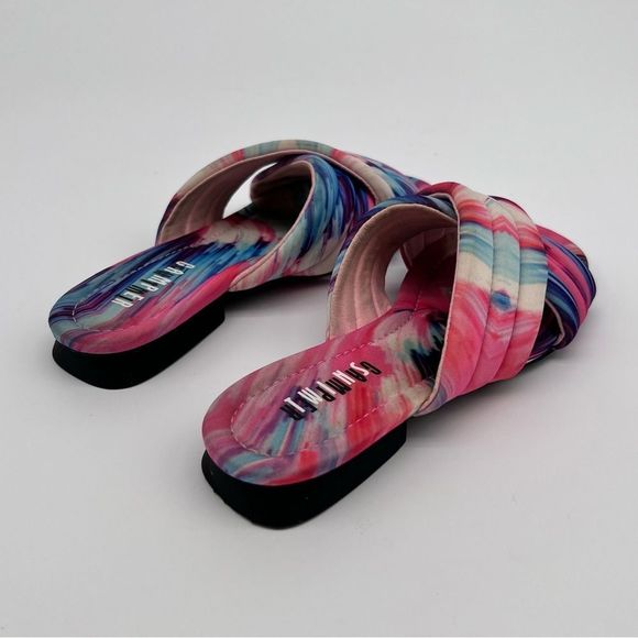 Pre-Loved in great condition! CAMPER Women’s Watercolour Print Slides Size 6.5 - Picture 6 of 14